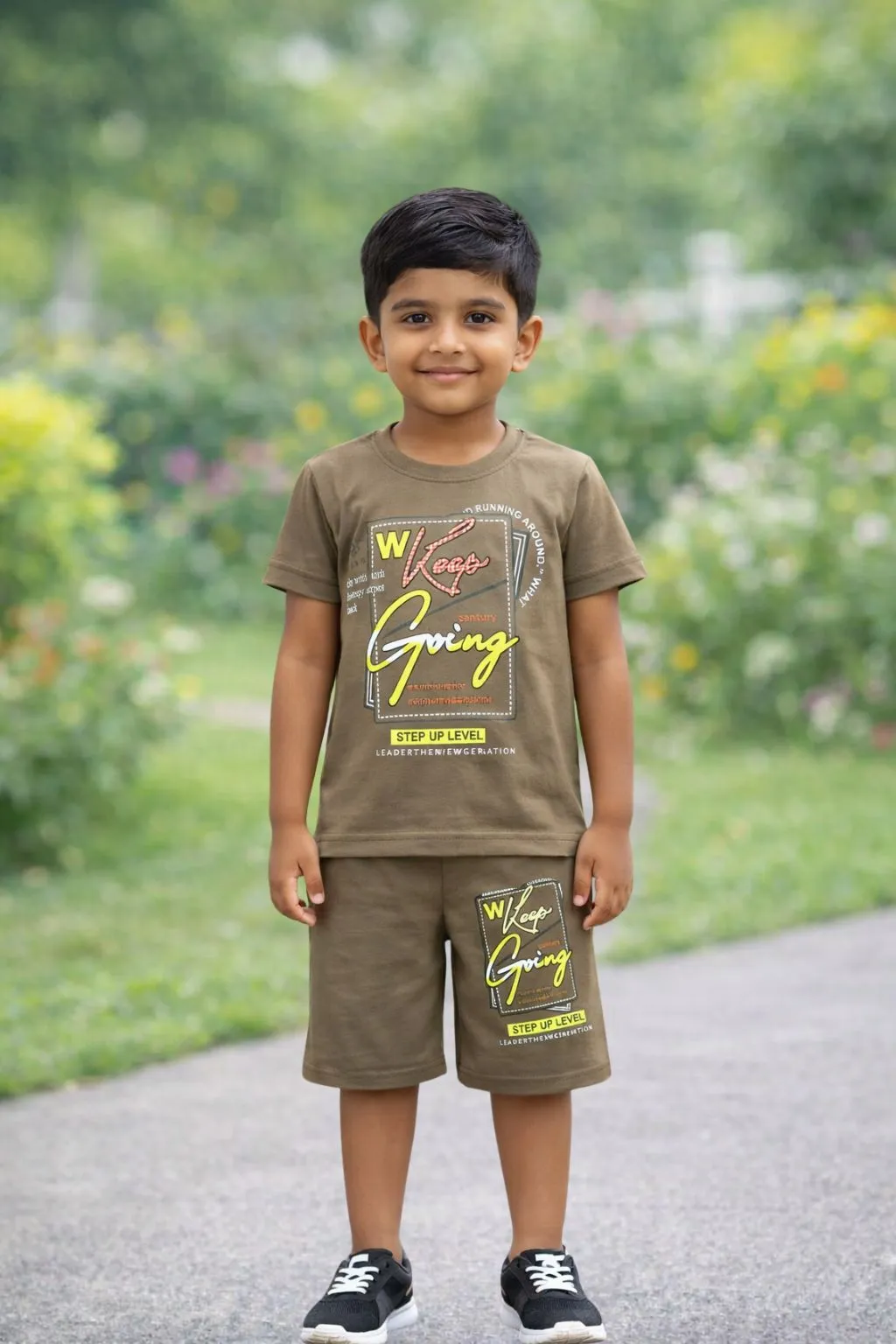 Boys Uniform Set(Same color Top and bottom set,matching prints)